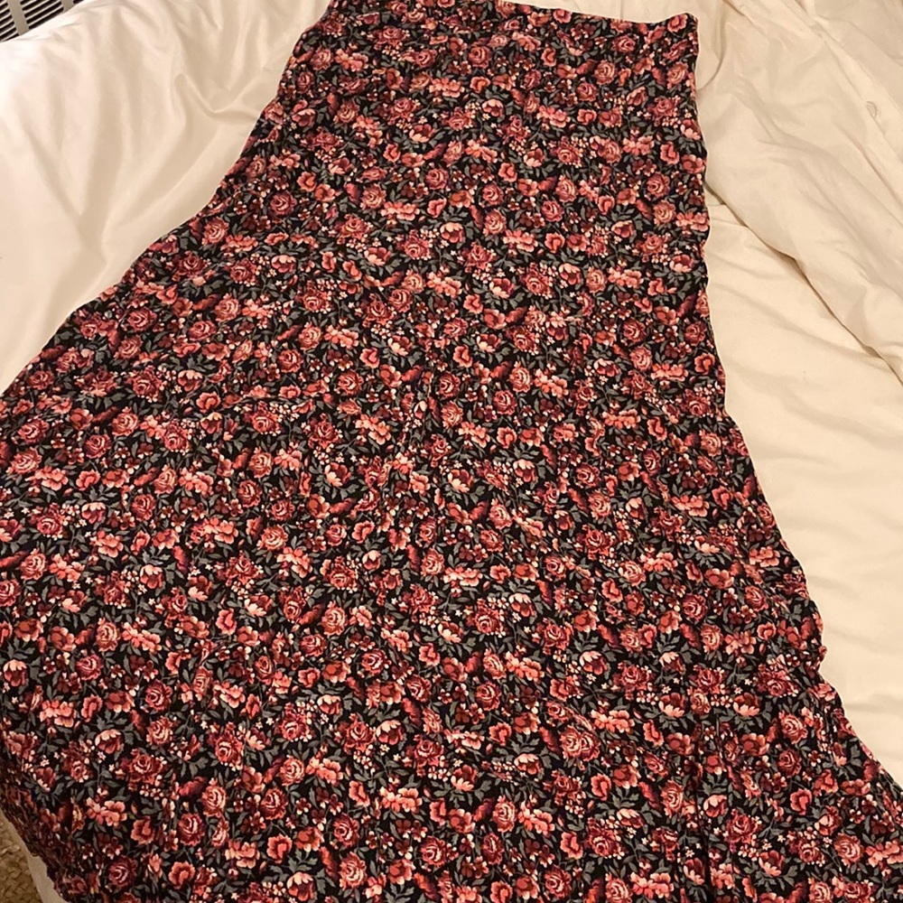 Floral maxi skirt, size L